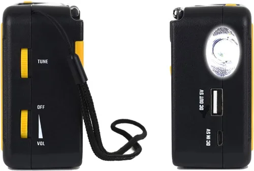 Miniatura 5 de Kaito Voyager ECO Radio de emergencia KA336 AM/FM NOAA Alerta meteorológica de 5 vías con manivela solar receptor de radio con linterna LED