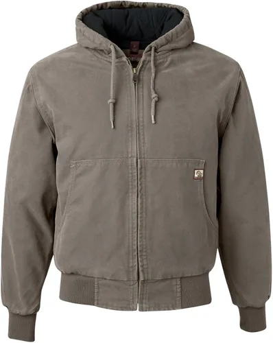Miniatura 2 de DRI Duck Cheyenne 5020 5020T Cheyenne - Chaqueta con capucha Boulder Cloth con cremallera y forro de edredón de tricot