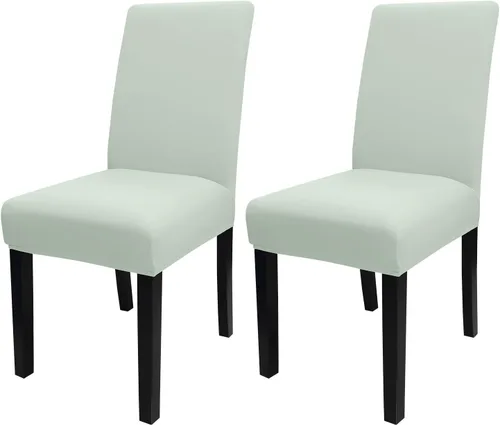 Miniatura 18 de JQinHome Juego de 8 fundas para sillas de comedor, fundas de alta elasticidad extraíbles y lavables, fundas protectoras de asiento para silla