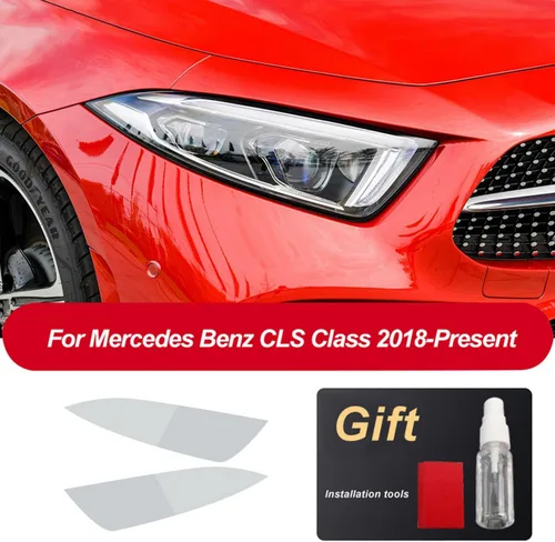 Miniatura 4 de JCAKES Car Headlight Tint Black Protective Film Transparent TPU Sticker ，for Mercedes Benz GLS CLS Class 2016-Present Accessories
