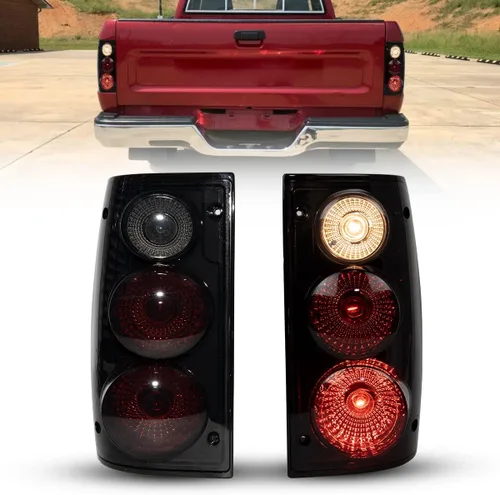 ROXX Conjunto de luces traseras para camioneta Toyota 1989, 1990, 1991, 1992, 1993, 1994, 1995, repuesto de lámparas traseras, para lado del Humo