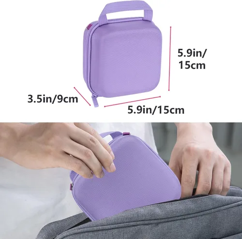 Miniatura 8 de Carcasa rígida de repuesto para cámara instantánea Fujifilm Instax Mini 12/11 (funda lila púrpura)