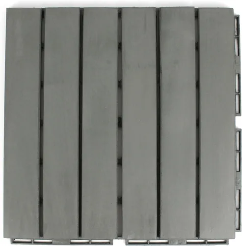 Miniatura 3 de Baldosas de madera de acacia para exteriores, baldosas de patio que se entrelazan. Moderno Gris Recto