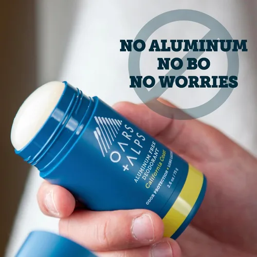 Miniatura 5 de Oars + Alps Desodorante sin aluminio para hombres y mujeres, dermatológicamente probado y fabricado con ingredientes limpios, tamaño de viaje, Costa