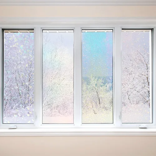 Miniatura 6 de 60 hojas laminadas holográficas transparentes con purpurina tamaño A4, papel adhesivo de vinilo holográfico, película autoadhesiva impermeable, 11.7