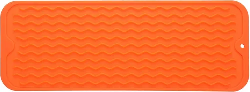 Miniatura 37 de MicoYang Alfombrilla de silicona para secado de platos para múltiples usos, fácil de limpiar, ecológica, resistente al calor, alfombrilla