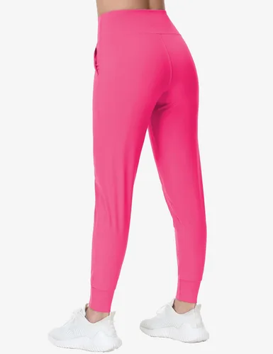 Miniatura 2 de Dragon Fit Pantalones deportivos para mujer con bolsillos, cintura alta, entrenamiento, yoga, pantalones de chándal cónicos, pantalones de descanso