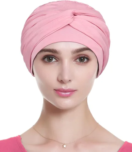 Miniatura 4 de Gorro de quimioterapia, sombrero de verano de bambú para mujer, turbante para la cabeza para mujer