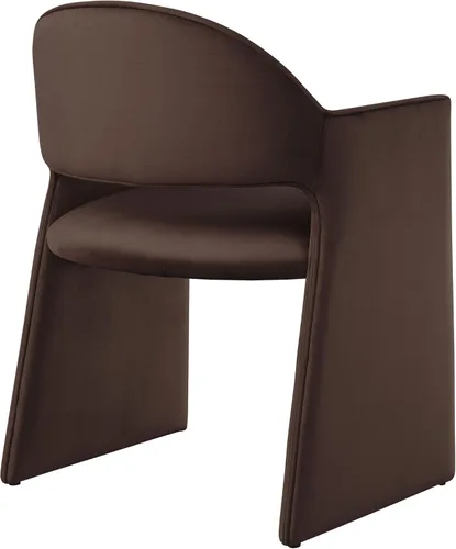 Miniatura 7 de Modway Talia Performance - Sillón de comedor de terciopelo en color marrón chocolate