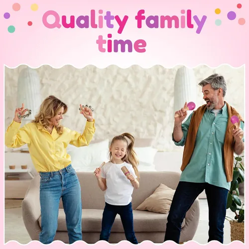 Miniatura 3 de Stoie's Instrumentos musicales de madera rosa para niños pequeños a partir de 3 años, juego de juguetes musicales Montessori con xilófono