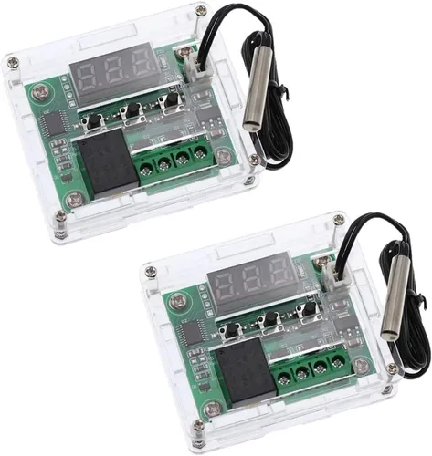 Miniatura 5 de HiLetgo 2 unids W1209 12 V CC controlador digital de temperatura tablero micro termostato digital -58.0-230.0 °F interruptor de módulo de control