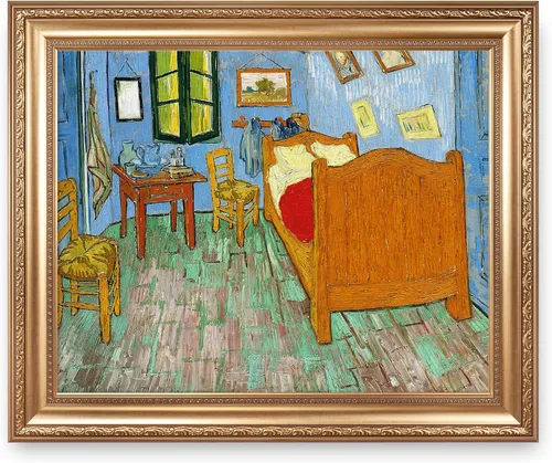 Miniatura 75 de A&T ARTWORK Noche estrellada sobre el Ródano de Vincent Van Gogh. Tamaño del marco: 36 x 30 pulgadas, tamaño de la imagen: 30 x 24 pulgadas