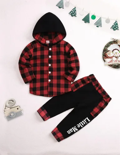 Miniatura 9 de Conjunto de ropa para bebés y niños pequeños, camisa con capucha y pantalones deportivos para otoño e invierno