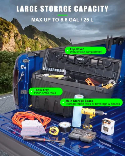 Miniatura 5 de SCITOO Caja de almacenamiento para caja de camioneta con contraseña para Ford F-150 1997-2014 del lado izquierdo del conductor Como se muestra