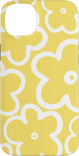 Miniatura 14 de iPhone 16 Cute Flower Pattern Wildflower Lemon Yellow and White Floral Case