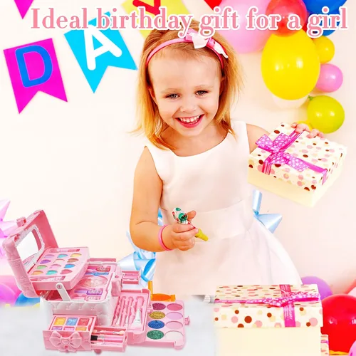 Miniatura 6 de Kit de Maquillaje para Niñas - Maquillaje Lavable No Tóxico para Niños, Juguetes de Princesa para Niñas Pequeñas, Juego de Maquillaje para Niños