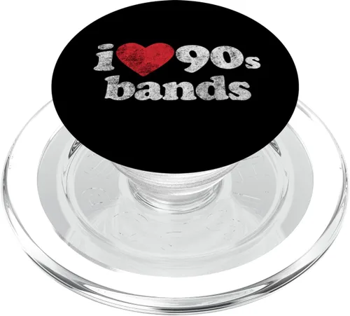 Miniatura 7 de Retro Nostalgia 1990s I Love 90s Bands PopSockets Standard PopGrip
