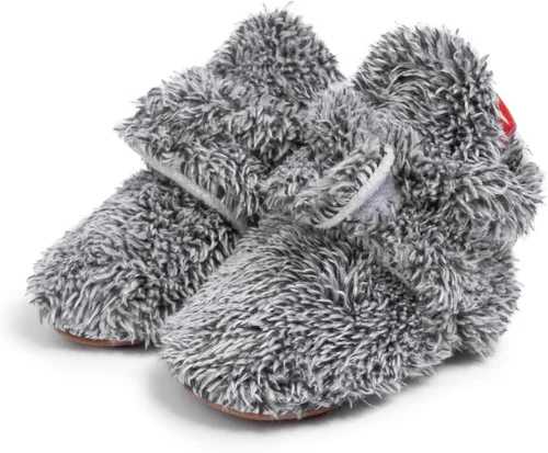 Miniatura 138 de Sawimlgy - Botines de algodón antideslizantes para recién nacido, con agarre, para cuna o para el invierno