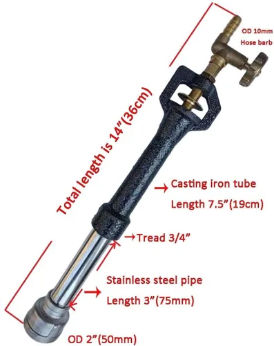 Miniatura 4 de Horno de fusión de metal de gas de un solo quemador de 35.3 lbs (35 libras) Fundición2 Crisoles Molde de fundición de Tong Forja de gas