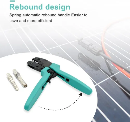 Miniatura 4 de 14/12/10/8AWG Crimpadora solar, herramienta de corte de cable fotovoltaico solar para conectores de cable solar de 2.5/4/6/10mm²