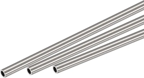 Miniatura 37 de uxcell Tubo redondo de acero inoxidable 304 0.236 in OD 0.020 in espesor de pared 11.811 in longitud 3 piezas
