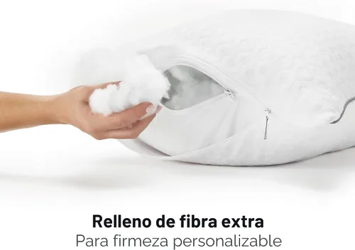 Miniatura 6 de AllerEase Platinum - Almohada ajustable 2 en 1, barrera contra alérgenos CleanBoost, relleno extra, estándar/Queen, paquete de 2