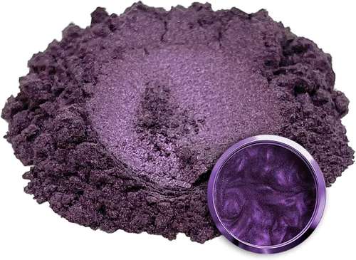 Miniatura 2 de Eye Candy Pigments Premium - Polvo de mica murasaki violeta (1.76 oz) - para epoxi, resina, jabón, pintura, carpintería, vertido acrílico, bombas