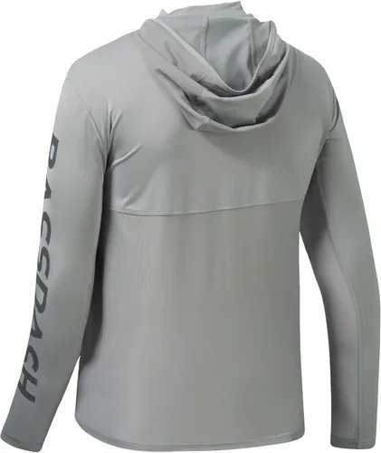 Miniatura 4 de BASSDASH UPF 50+ - Sudadera con capucha para hombre, protección solar UV, manga larga, rendimiento