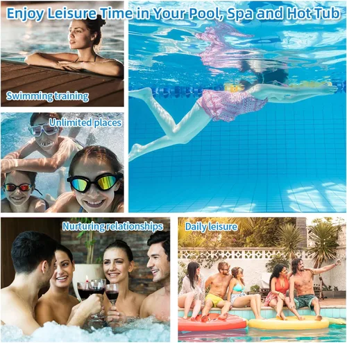 Miniatura 5 de Filtro de spa tipo de repuesto para bañera de hidromasaje, 2 piezas, compatible con Colem Salu 90352E 58323E, bañera de hidromasaje inflable, filtro