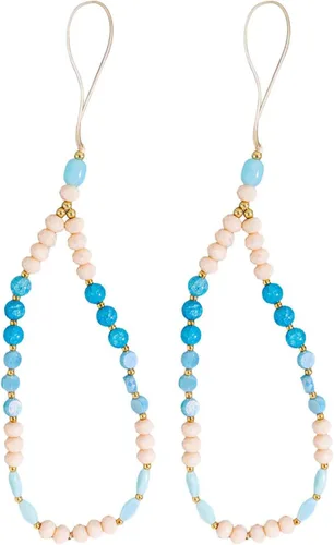 Miniatura 8 de Beaded Phone Charm Cute Fixed Beads Pearl Wristlet Chain Camera Wrist Strap CarKey Lanyard