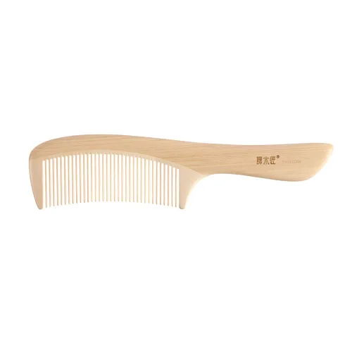 Miniatura 7 de TAN MUJIANG Peine para el cabello de madera natural antiestático (mariposa y loto)