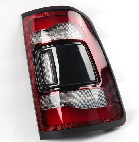 Miniatura 6 de FIONE: Para Dodge Ram 1500 Ensamble de Luz Trasera Sin Zona Ciega 2019-2022 Tipo LED y Lente Roja Cromada Interior Lado Derecho del Pasajero Luz