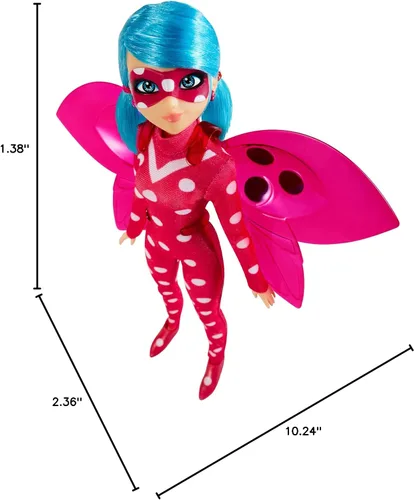 Miniatura 7 de Bandai Milagrosa mariquita y gato negro juguetes articulados 10.2 in muñeca de moda con accesorios Marinette Superhero Cosmobug Figurine