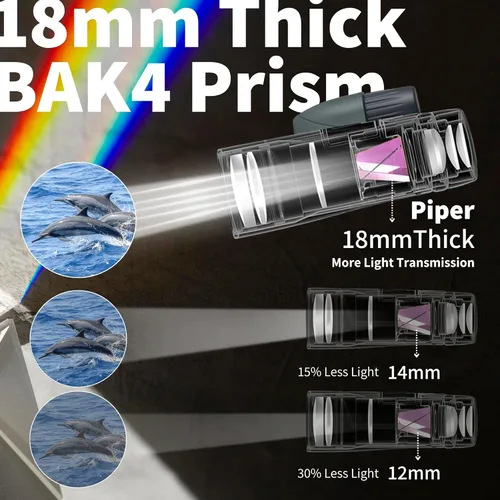 Miniatura 3 de Gosky Telescopio monocular HD de 12 x 55 con prisma BAK4 y lente FMC, ligero con adaptador para teléfono inteligente, para observación de aves