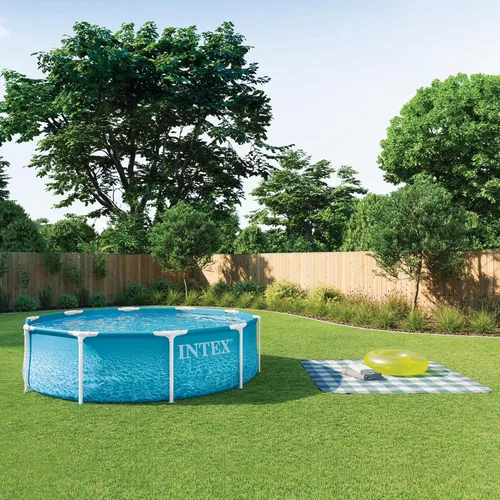 Miniatura 6 de INTEX 28206EP - Piscina sobre el suelo con marco de metal junto a la playa, 10 pies x 30 pulgadas, solo piscina (bomba no incluida)