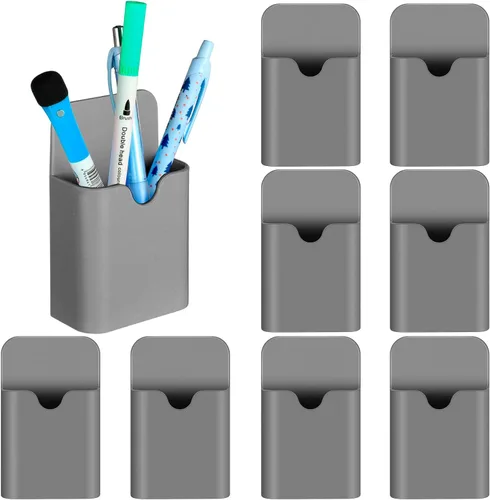 Miniatura 8 de Jetec 24 Pcs Magnetic Pen Marker Holders Dry Erase Magnetic Pen Pencil Holder Organizer Home Office Supplies for Refrigerator Whiteboard Locker