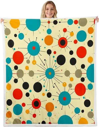 Miniatura 22 de Manfei Billiards - Manta de franela de forro polar de 40 x 50 pulgadas, elegante manta deportiva mullida para sofá, hojas de la suerte para todas