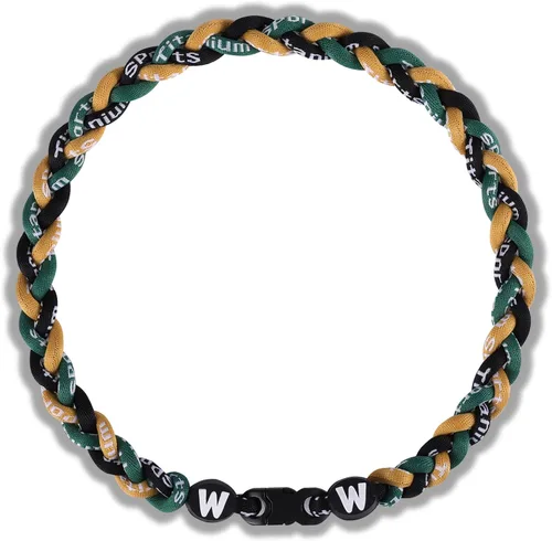 Miniatura 27 de Willtok Collar de béisbol prémium de 18 pulgadas con cuerda trenzada de nailon con diseño Tornado