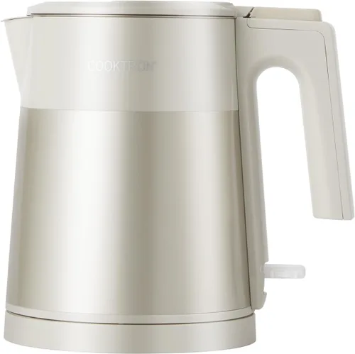 Miniatura 16 de COOKTRON Hervidor Eléctrico de 1.7L Silencioso, Hervidor de Agua Caliente de Doble Pared Libre de BPA, Tetera de Hervido Silencioso y Tacto Fresco