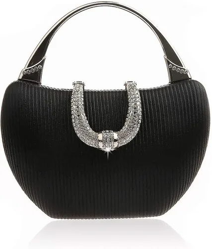 RomanticDesign Elegante bolso de noche para mujer, con lentejuelas brillantes, para fiesta, cóctel, graduación, bolso de novia