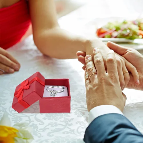 Miniatura 8 de Hemoton 24 cajas pequeñas de joyería rojas para anillos y aretes, cajas compactas para boda, compromiso, cumpleaños, aniversario, presentación