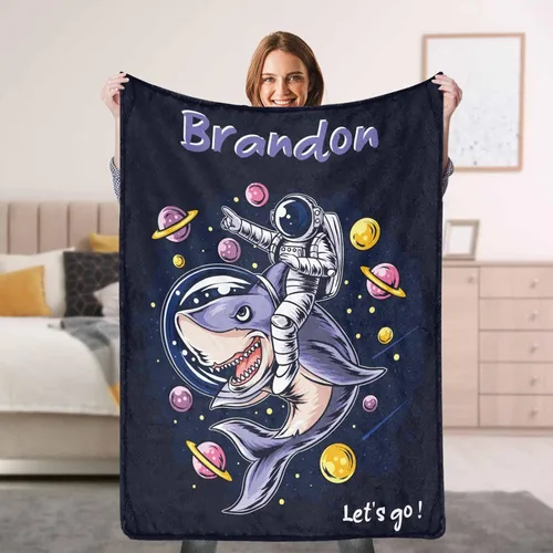 Miniatura 17 de Manta de forro polar personalizada para niños, adolescentes, niños y niñas, bebé, manta con nombre personalizado, manta mágica de arco iris, regalo