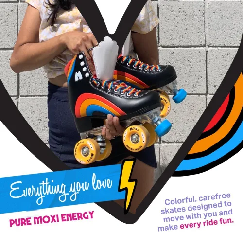 Miniatura 6 de Moxi Rainbow Rider - Patines de ruedas para mujer, hermosos, duraderos, de apoyo con forro acolchado, una placa resistente y ruedas suaves