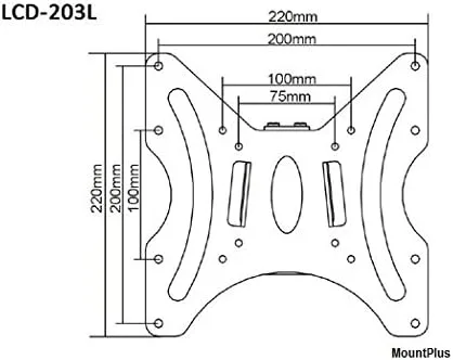 Miniatura 2 de Mount Plus Soporte de pared ultra delgado 1070 (0.5 pulgadas desde la pared) para TV de 23 a 42 pulgadas VESA 7.874 x 7.874 in, 7.874 x 3.937 in
