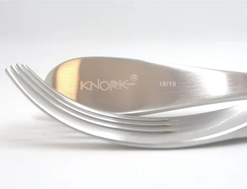 Miniatura 5 de Juego de cubiertos originales de cubertería de KnorK, 20 piezas (servicio para 4), plata duo Servicio para 4
