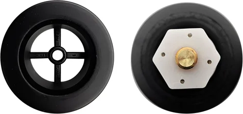 Miniatura 4 de Westbrass D398R-62 Tapón de drenaje de bañera con punta de hongo de rosca gruesa NPSM de 1-1/2 pulgadas, negro mate Mate negro