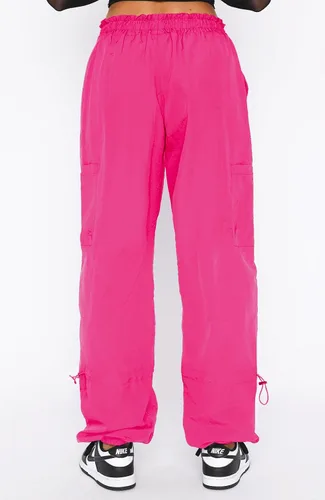 Miniatura 5 de Waitfairy Pantalones de paracaídas para mujer, pantalones cargo holgados con bolsillos