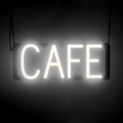 Miniatura 51 de SpellBrite Letrero WI-FI Letrero relacionado con café con aspecto de neón, fuente de luz LED azul 15.4 x 6.3 pulgadas