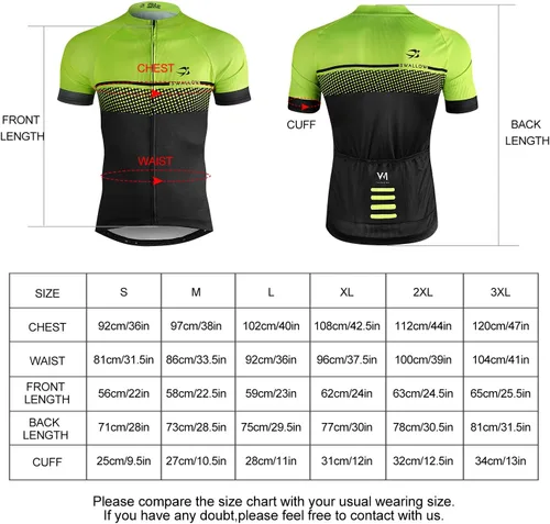 Miniatura 6 de LAMEDA Cycling Jersey Mens Short Sleeves Mountain Bike with Pockets Green