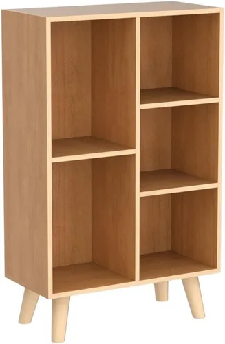 Miniatura 34 de IOTXY Estantería Baja con Estante Abierto - Gabinete de Exhibición Organizador de Pie de Madera de 3 Niveles con Base, Estantería Horizontal Corta